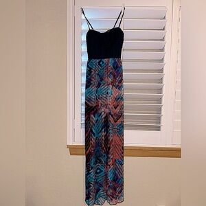 Trixxi long abstract dress. Vintage. Y2k